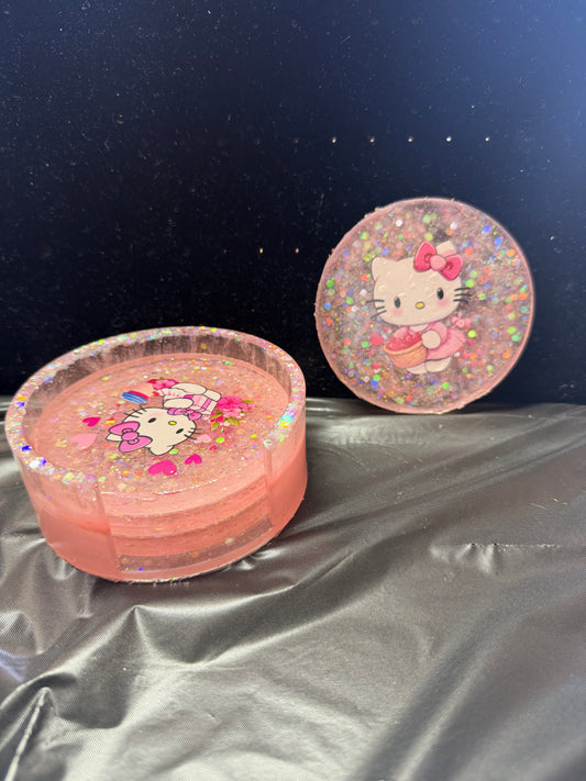 Coaster Set with holder